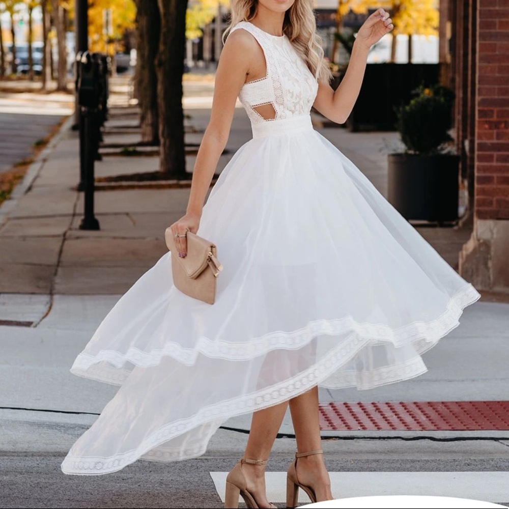 White dress size small
